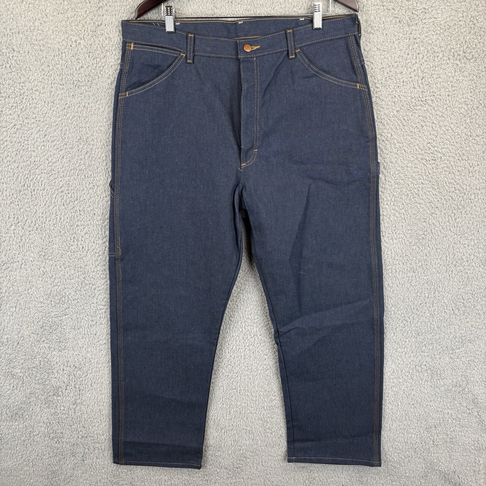 Vintage Big Ben Jeans Mens 38x29 Dungarees Carpenter Dark Blue Deadstock NEW